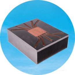 High power heat pipe radiator